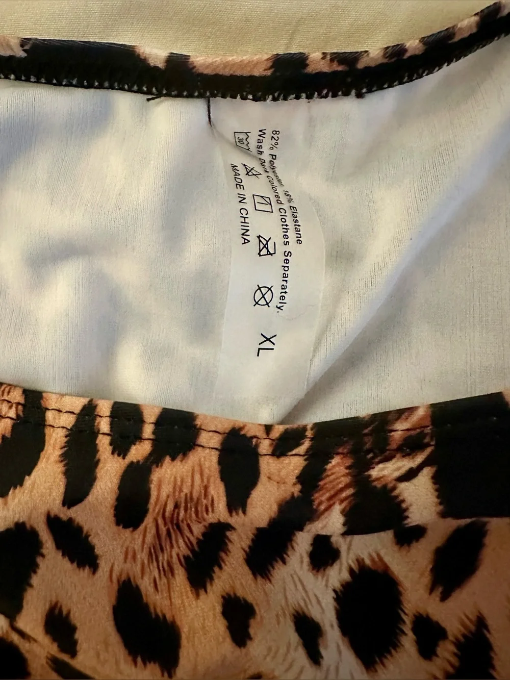 🌴 Leopard Print Bikini XL Ring Detail Sexy Resort Swimwear Beach Vacation